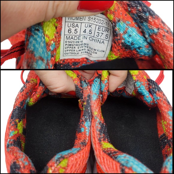 Saucony Shoes Womens 6.5 Ignition 5 Orange Yellow Neon Florescent Running Gym - Picture 11 of 12